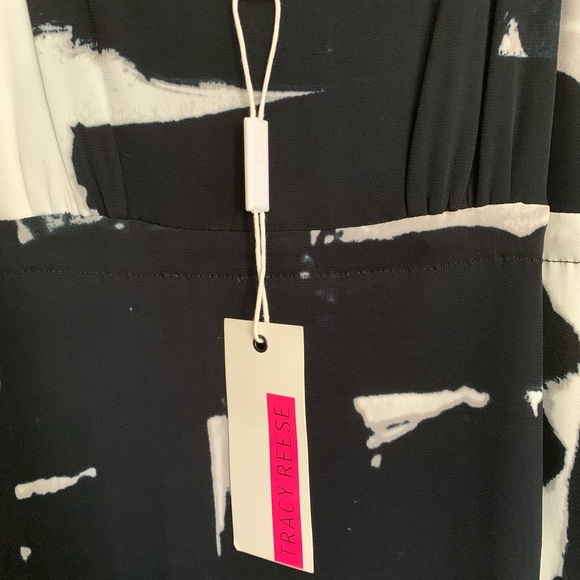 B/W Tracy Reese Signature Coltrane Maxi Dress - Picture 3 of 4